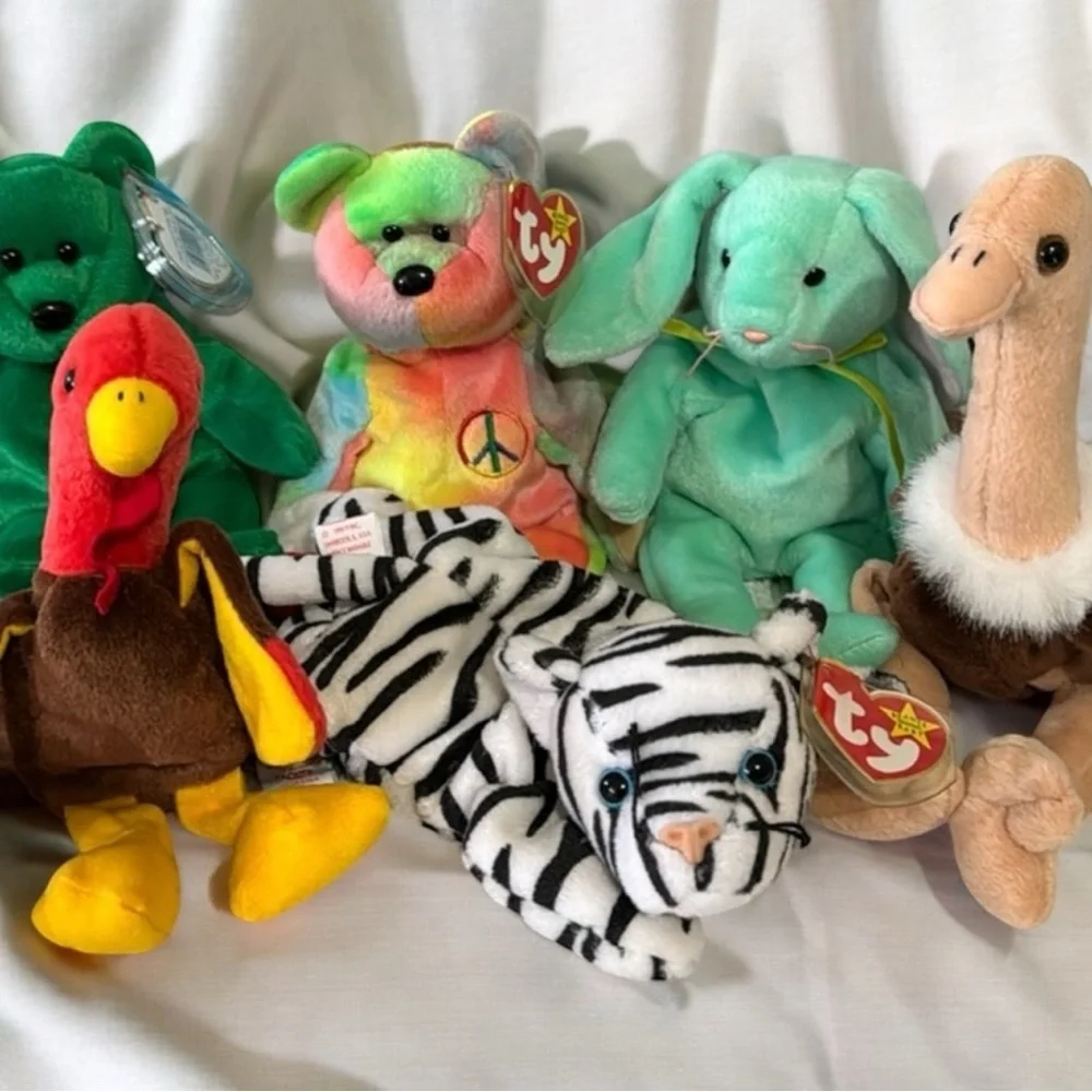 Y2K Collectable Ty Collection Of Beanie Babies Rare & Retired 1990's